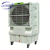 Remote control industrial portable evaporative air cooler